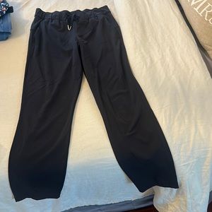 Black drawstring Lululemon Joggers